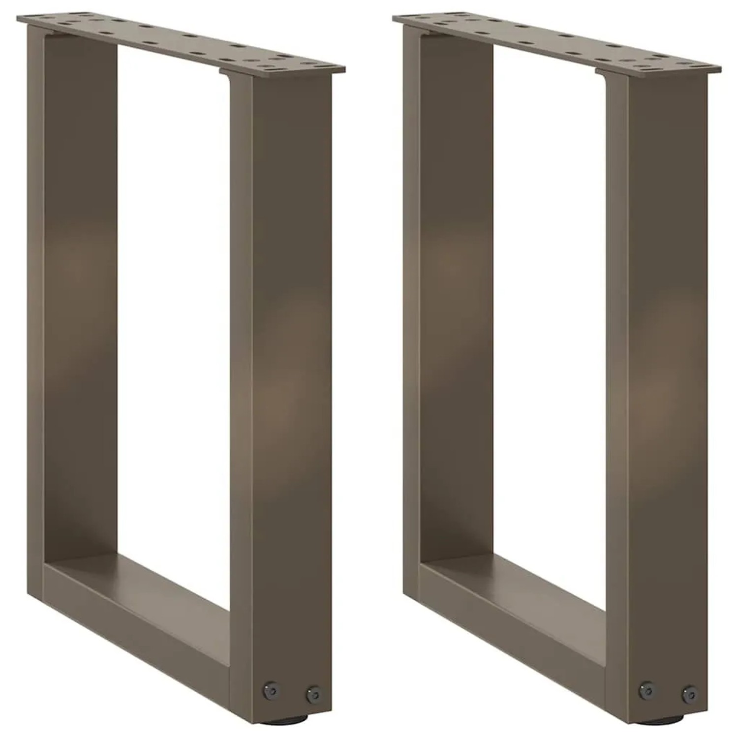 vidaXL Couchtischbeine U-Form 2 Stk Naturstahl 28x42-43 cm Stahl 4013151 günstig online kaufen