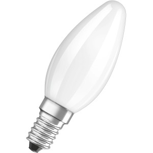 Osram LED-Leuchtmittel E14 Kerzenform, 4W, 470lm, 2er Set, weiße LED Lampe.