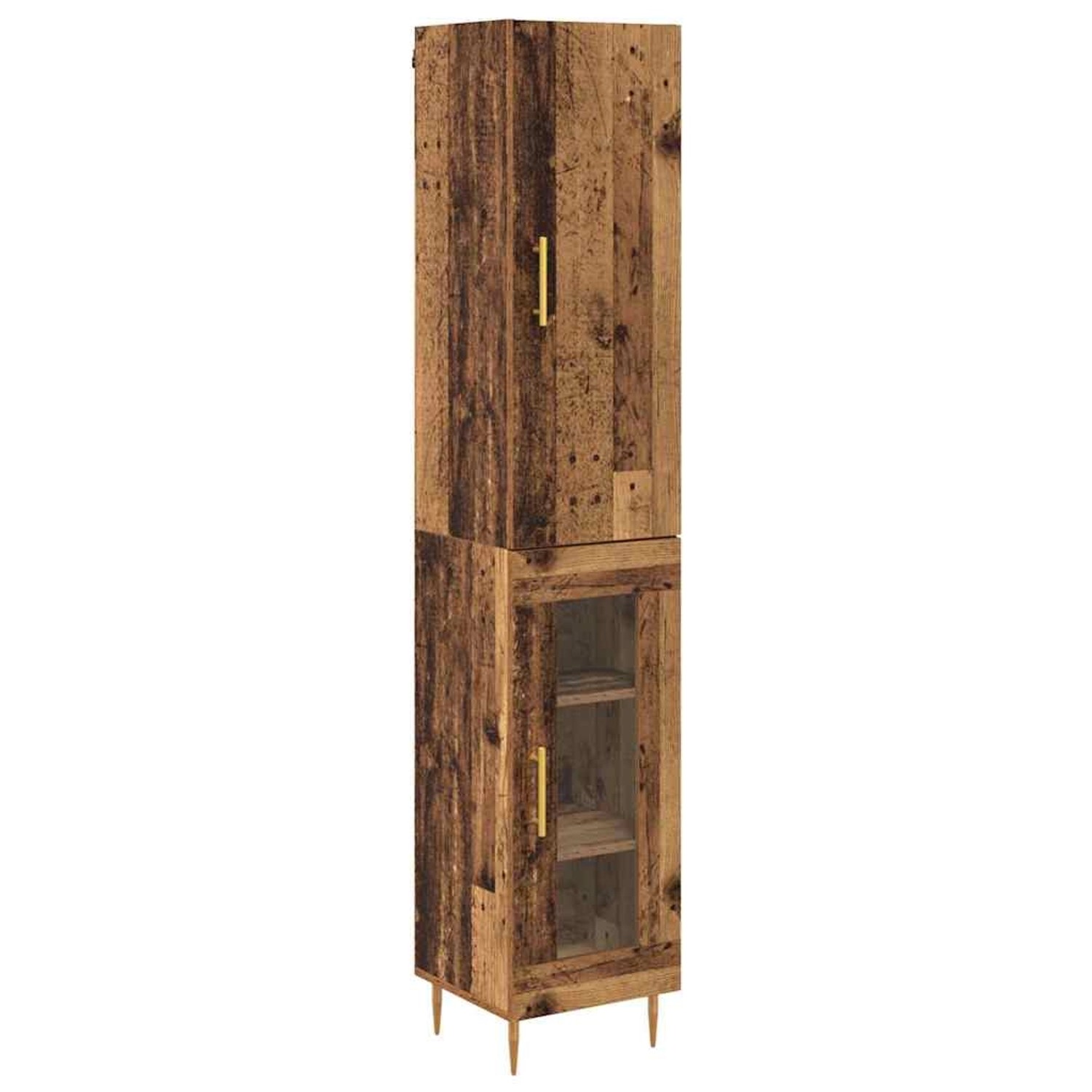 vidaXL Highboard Altholz 34,5 x 34 x 180 cm Holzwerkstoff 3415665 günstig online kaufen