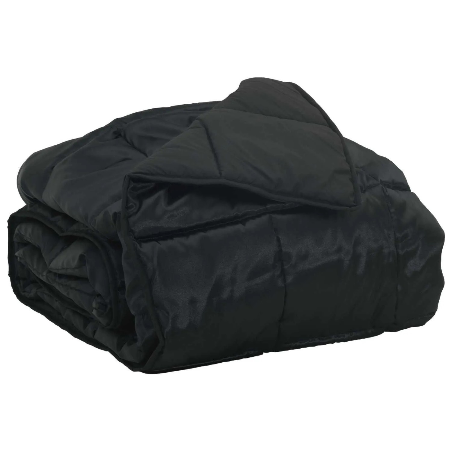 vidaXL Sommerdecke Schwarz 200 x 140 cm Satin und Mikrofaser 42025777 günstig online kaufen