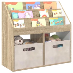 vidaXL Kinderregal Sonoma-Eiche 72,5 x 29,5 x 69 cm Holzwerkstoff 892381