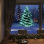 Paulmann Plug & Shine LED-Lichterkette Yuna RGB beleuchtet grünen Baum im Schnee. Dekorative Außenbeleuchtung.