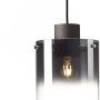Moderne Pendelleuchte Beth mit Rauchglas-Schirm (20 cm) für den Innenbereich.