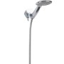 Wenko Static-Loc Duschkopfhalter Osimo, silber-chrom, mit Saugnapf und Brauseschlauch.