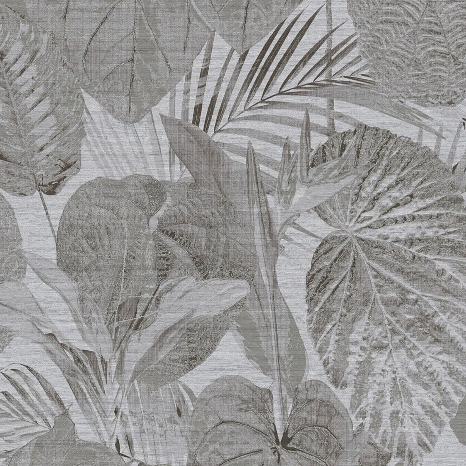 PROFHOME 393555-GU Florale Tapete Matt Grau Anthrazit Silber Platin-Grau 0,53 m x 10,05 m 5,33 m2