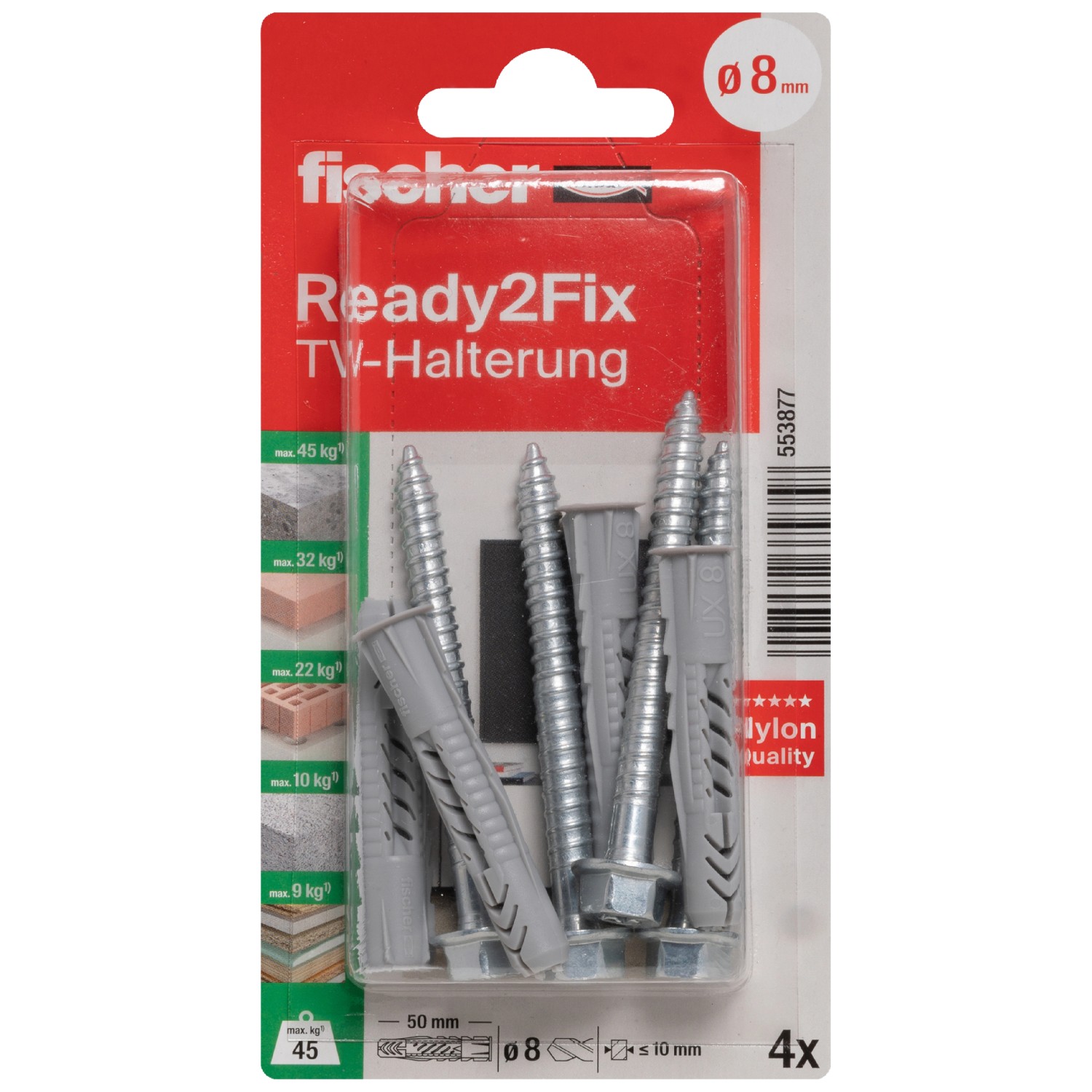 Fischer Montageset Flachbild-TV Halterungen K