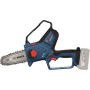 Bosch Professional Akku-Astsäge GKE 18V-15 Solo, blaue Akku-Kettensäge ohne Akku und Ladegerät.