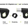 Eufab Rahmenhalter für Heckträger, passend für U-Bügelrohre mit 2,5 cm und 3 cm Durchmesser.