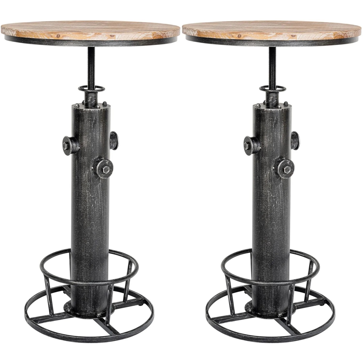 CLP 2er Set Stehtische Ruhr Antik Silber