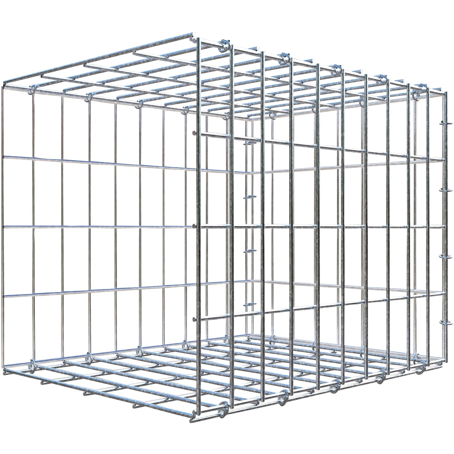 Gabiona C-Ring-Gabione-Anbaukorb Typ 2 40 x 50 x 40 cm Maschenw 5 x 10 cm