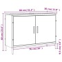 vidaXL Waschbeckenunterschrank in Braun Eiche Optik, 80x30x60 cm, aus Holzwerkstoff.