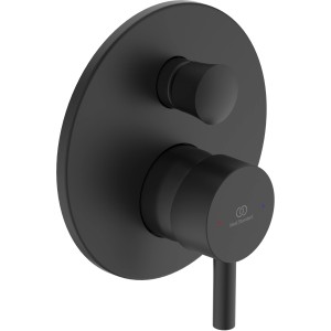 Ideal Standard Ceraline Unterputz Wannenarmatur in Silk Black.