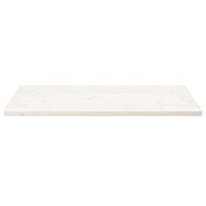 vidaXL Tischplatte Weiß 110x55x2,5 cm Massivholz Kiefer Rechteckig 824411
