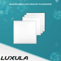 Mehrere LUXULA LED Panel Rasterleuchten, 62x62cm, neutralweiß, für Deckenmontage.