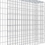 Gabiona C-Ring Anbaukorb Typ 4, 90x100x20cm, Maschenweite 5x10cm, Drahtgitter galvanbeschichtet.
