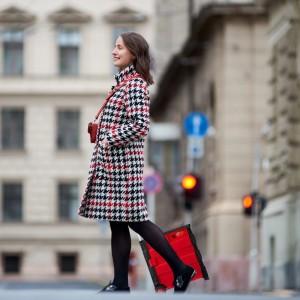 Relaxdays Einkaufstrolley ABS Aluminium Rot Klappbar 99 cm x 45,5 cm x 37,5 cm 3 kg