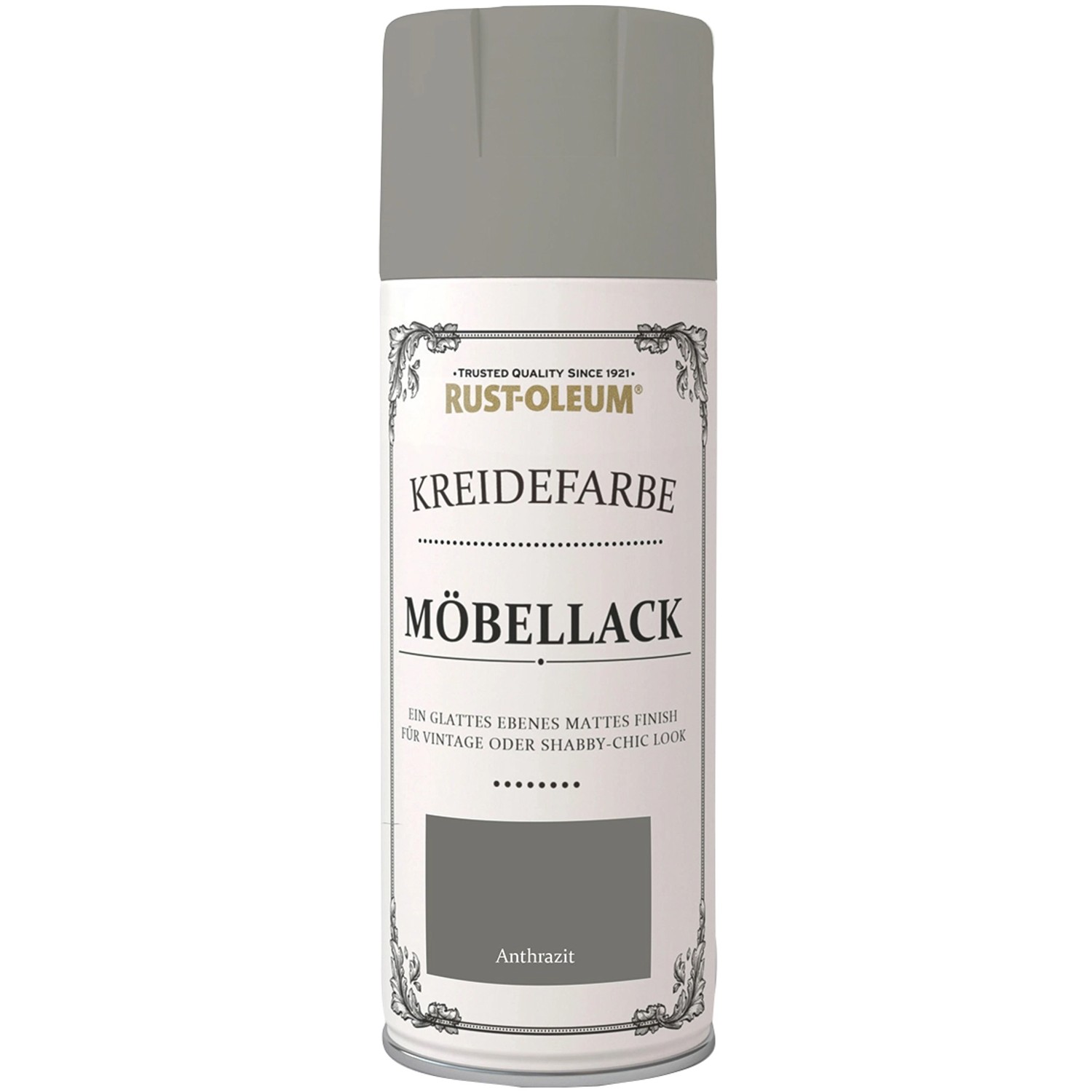 Rust-Oleum Kreidefarbe-Möbellack Sprühfarbe Anthrazit matt 400 ml