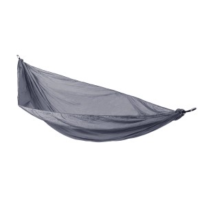 Dunkelgraue Svita Hängematte für 1-2 Personen, ideal für Camping und Outdoor.