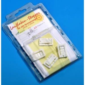 Floracord Laufhakenstopper 4er-Set für Sonnensegel, Zubehör für sicheren Halt.