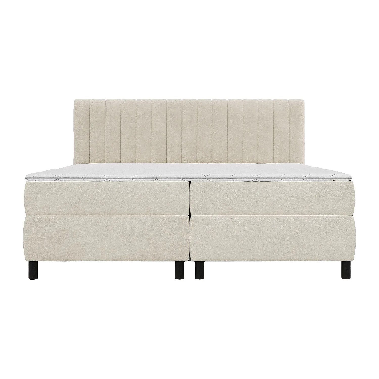 Vente-unique Boxspringbett Donisi Beige 210 cm