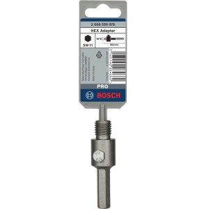 Bosch Sechskant-Aufnahmeschaft Pro für Hohlbohrkronen mit M16 Gewinde.