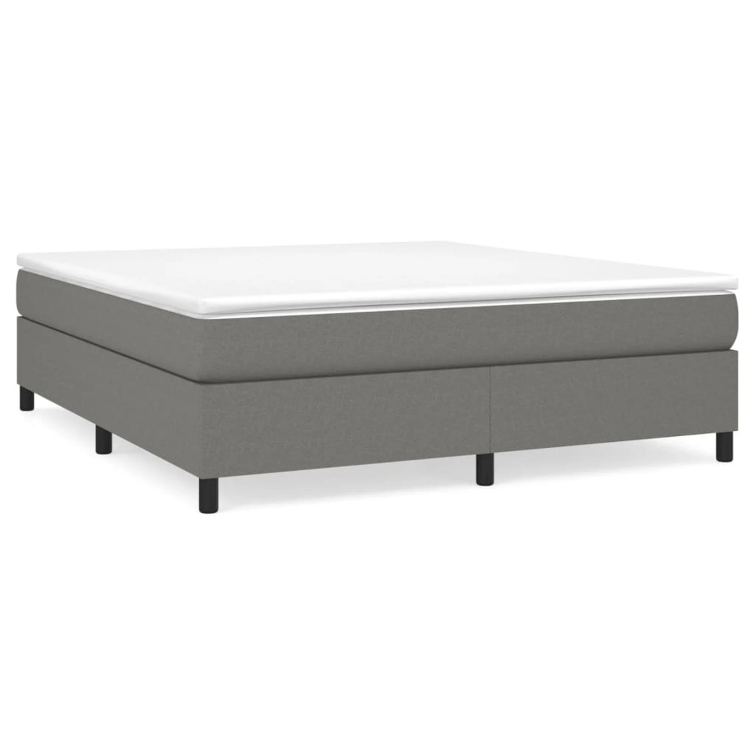 Thumbnail - vidaXL Boxspringbett Dunkelgrau 160x200 cm Stoff1399070