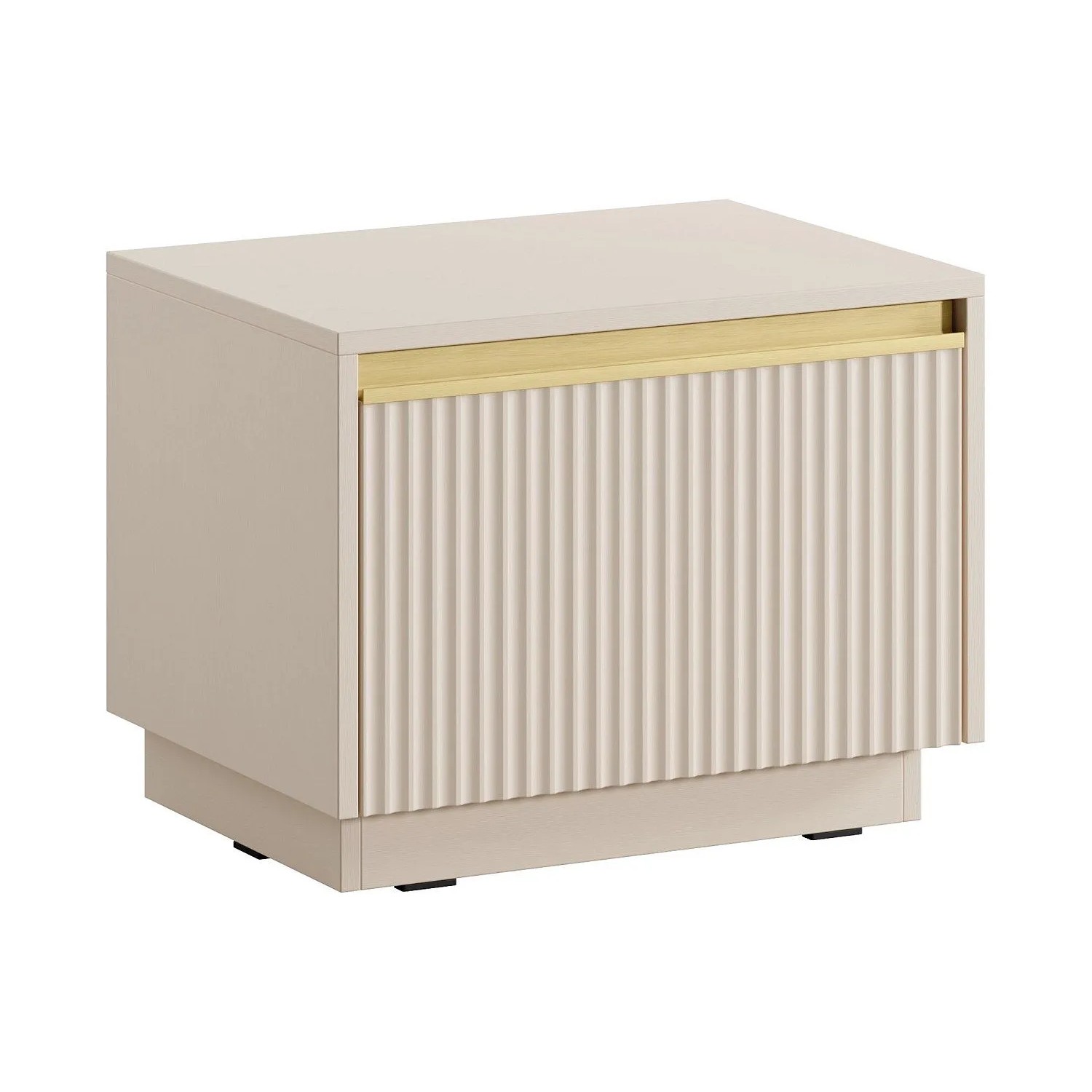 Vente-unique Nachttisch Posinia Beige 53.6 cm