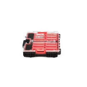 PROREGAL QBRICK Sortimentskasten One L, 6 Liter, 12 Fächer, schwarz.