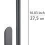 Wenko Küchenrollenhalter Nio, selbstklebend, schwarz, Aluminium, Maße 27,5x4,5x7 cm.