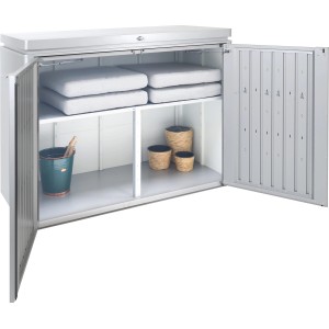 Biohort Zwischenboden für HighBoard 160, 9-fach höhenverstellbar, zur flexiblen Gartengeräte-Aufbewahrung.