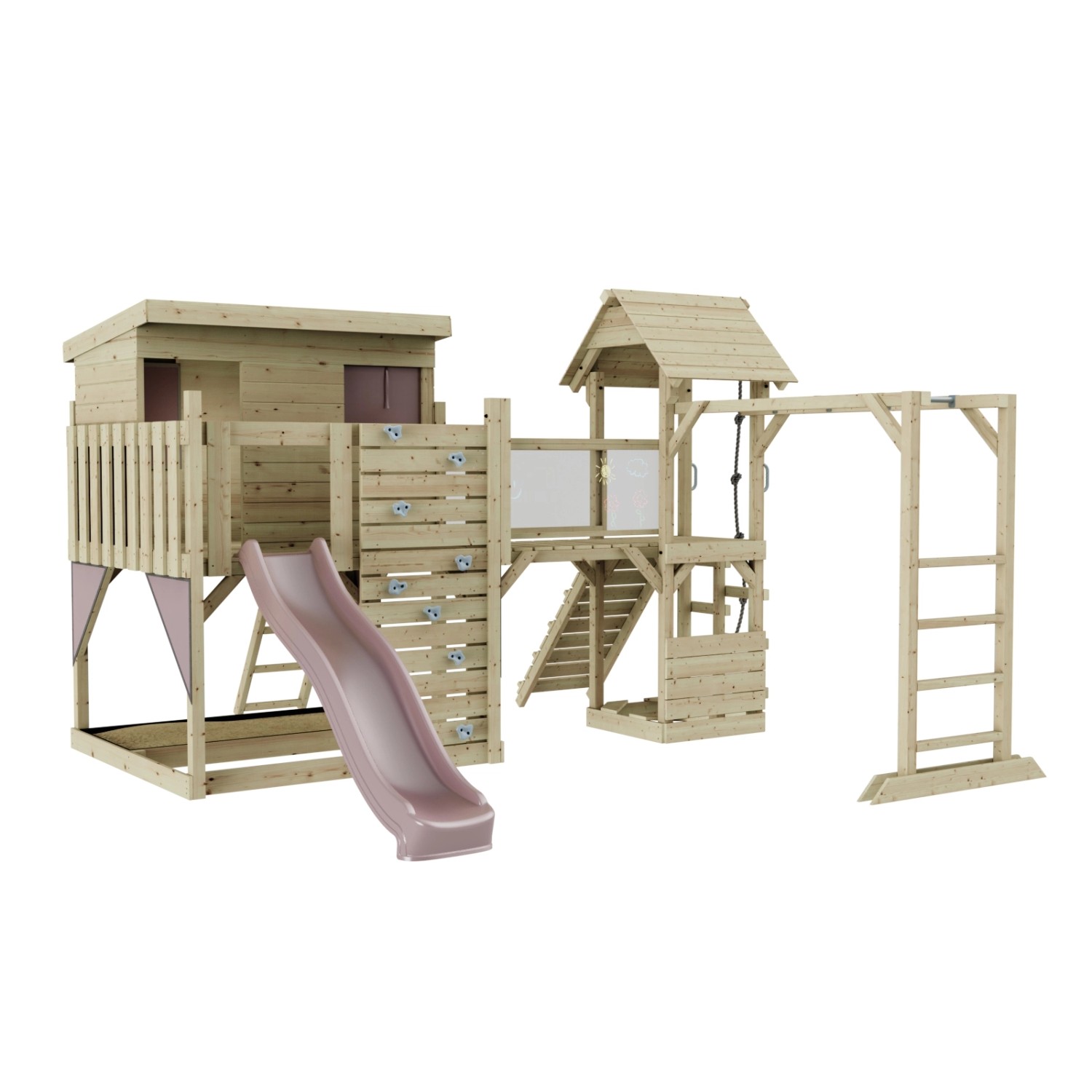 OutdoorToys Spielturm Isak  Altrosa
