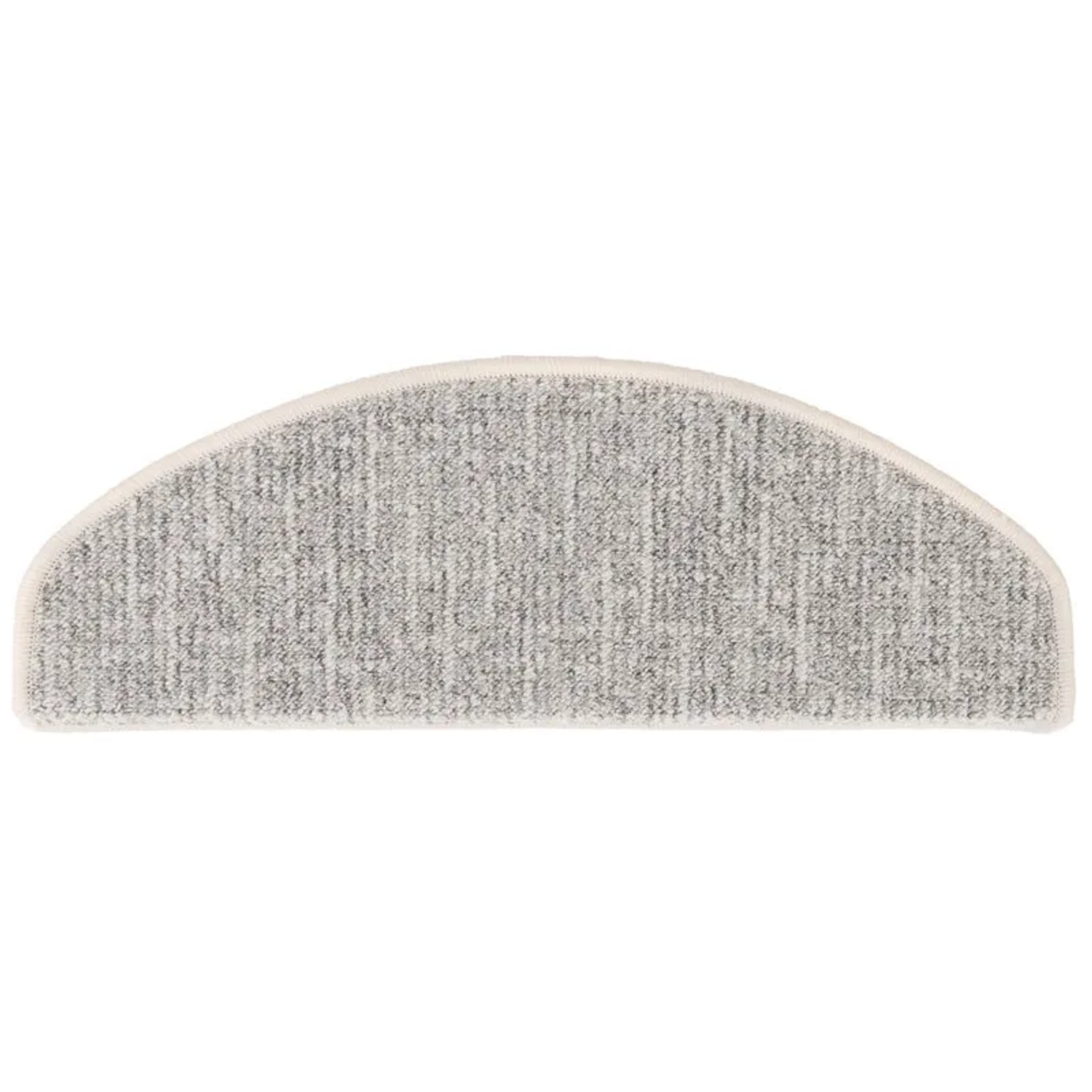 Halbrunde, selbstklebende Karat Stufenmatte Alto in Silber, 23,5x65 cm.