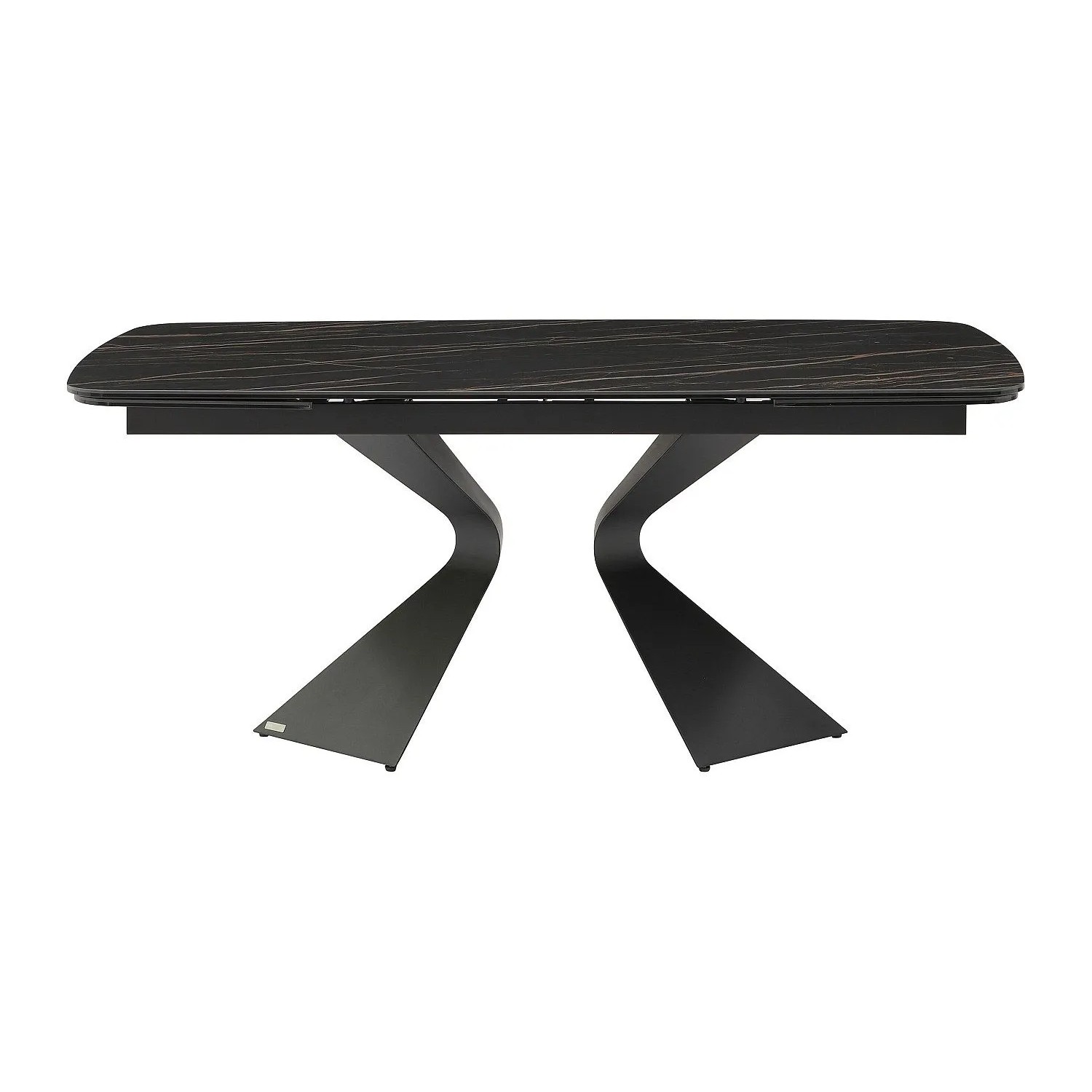 Vente-unique Esstisch Kajari Schwarz 220 cm  260 cm  180 cm