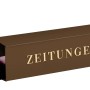 Burg Wächter Zeitungsbox 808 Kupfer, eckig mit geprägter Schrift "Zeitungen".