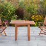 Merxx Comodoro 3-tlg. Gartenmöbel-Set mit Klappsesseln und Ausziehtisch aus Eukalyptusholz.