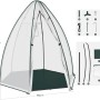 WOLTU Gewächshaus PE Halbtransparentes Pflanzenhaus Winterschutz 160x180cm Weiß_3