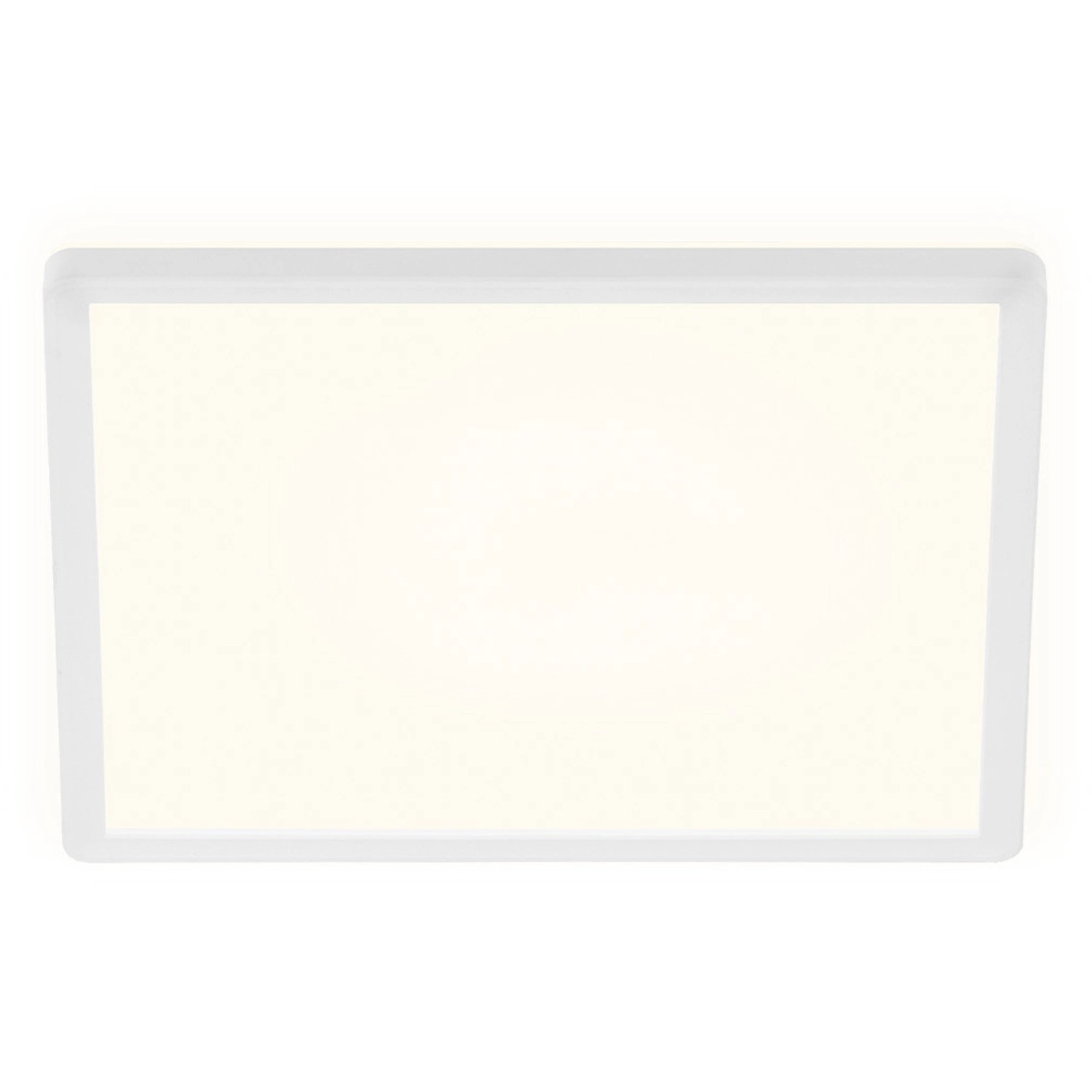 Brilo LED-Deckenleuchte Slim 18 W Eckig Weiß