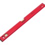 Rote Ellix Wasserwaage, 60 cm, mit horizontaler und vertikaler Libelle.