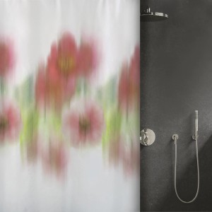 Spirella Duschvorhang Fior mit floralem Muster in Mehrfarbig (180x240cm).