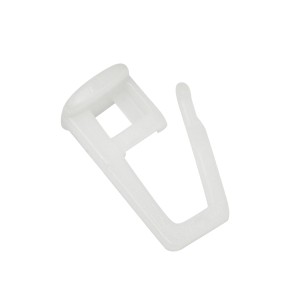 Gardinia Faltengleiter, weiße Kunststoff-Gleiter für Gardinenschienen, 30er Pack.