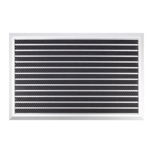 Floordirekt Fußmatte Spectral Aluminium Türmatte Bürste 54 x 83 cm