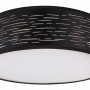 Schwarze LED-Deckenleuchte Tunno, Ø 38 cm, mit variablem Licht und modernem Design.