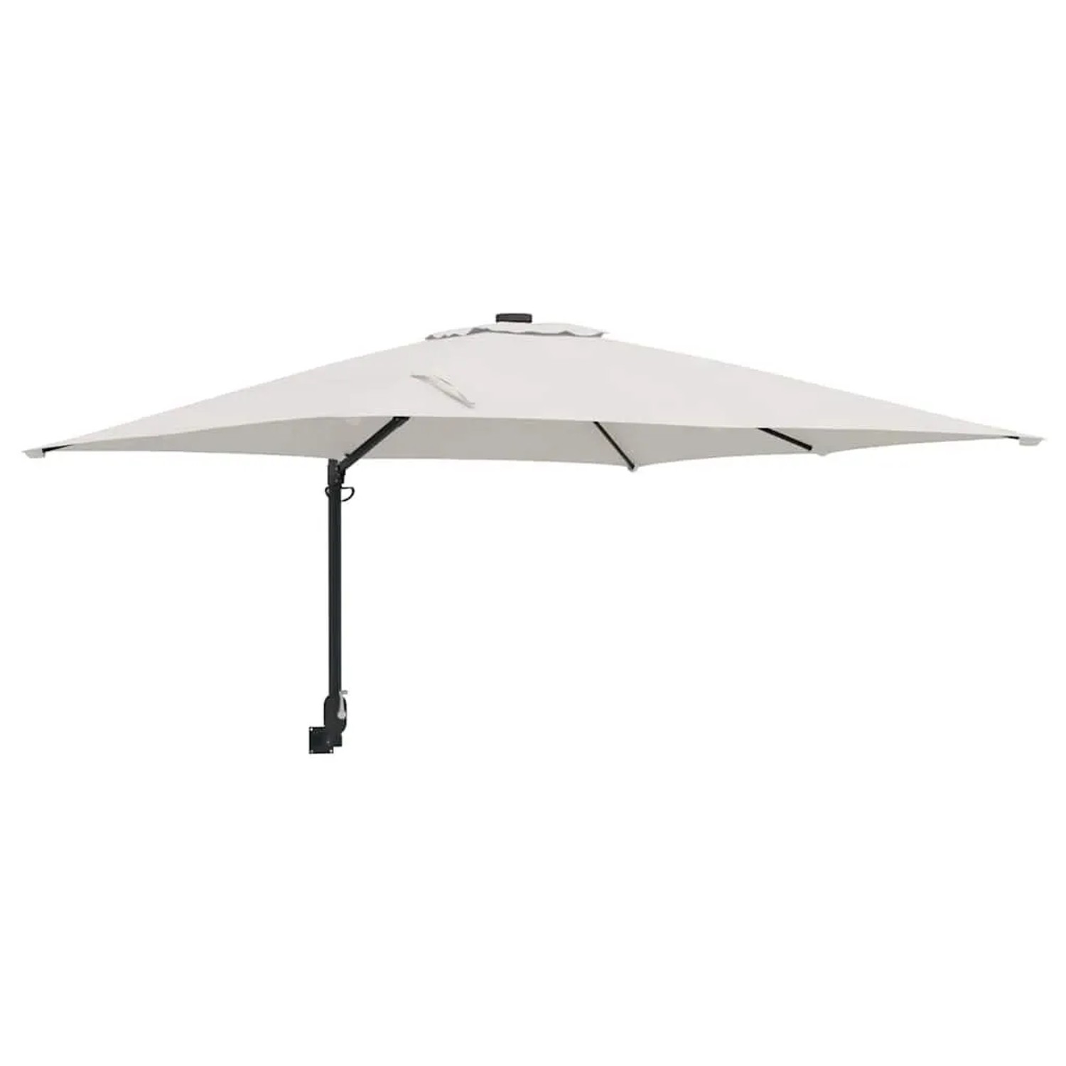 vidaXL Gartenparasol Beige und Schwarz 248,5 x 247,5 x 160 cm 42003235 günstig online kaufen