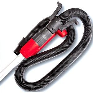 Einhell TC-DW 225 Trockenbauschleifer mit Absaugschlauch und rotem Gehäuse.