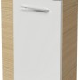 Fackelmann Waschbeckenunterschrank SBC Sandeiche, 44 cm breit, mit weißer Front und Griff.