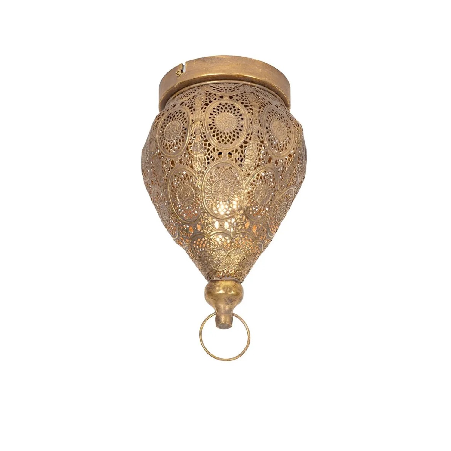 QAZQA Orientalische Deckenleuchte Gold 19 cm Mowgli
