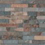 A.S. Création Vliestapete Best of Wood´n Stone mit Klinkerstein-Optik in Grau, Blau und Braun.