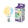WiZ LED-Lampe E27 in Glühlampenform, 4,3W, 903lm, Weiß, mit Verpackung.