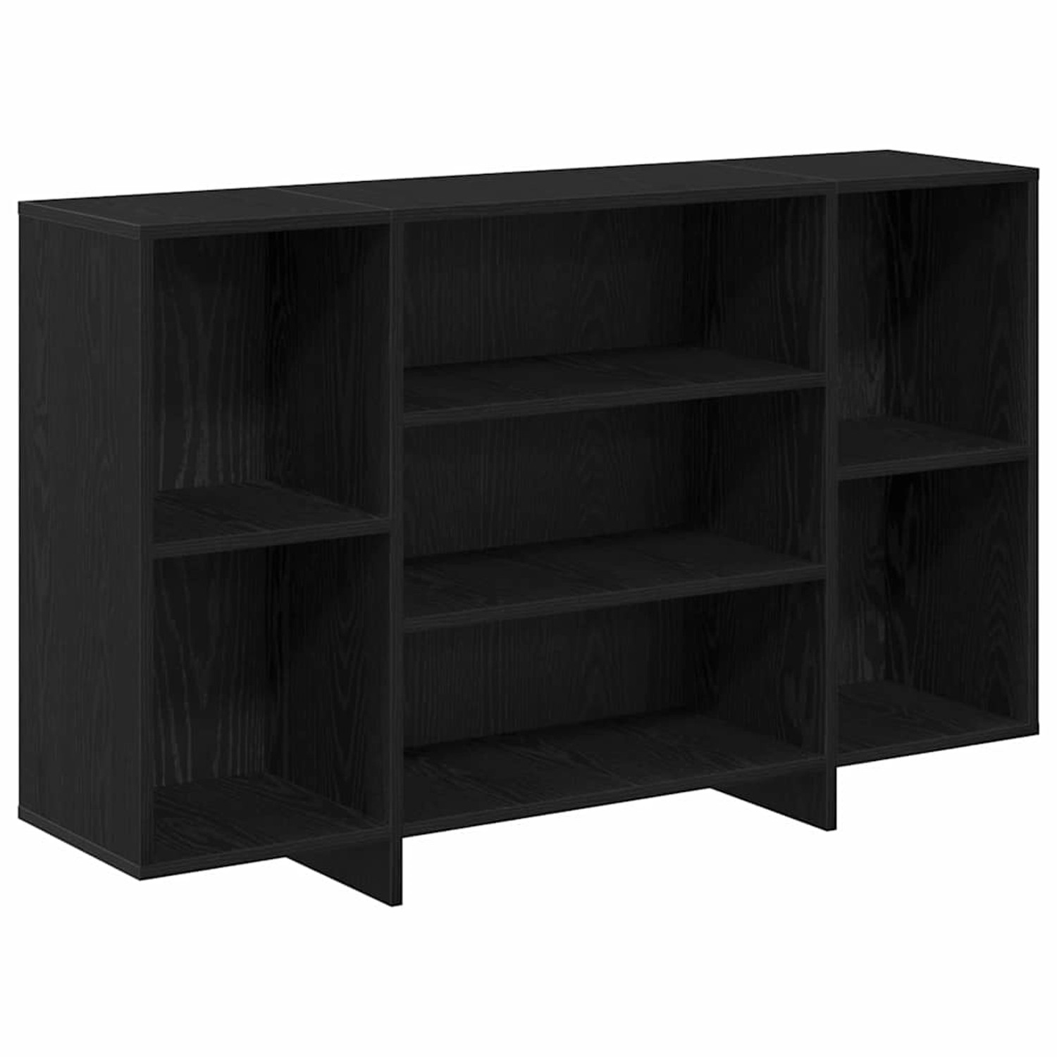 vidaXL Sideboard Schwarz Eichen-Optik 120 x 30 x 75 cm Holzwerkstoff 875037 günstig online kaufen