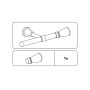 Gardinia Endstück Europa Lago für 19 mm Stange, Messing-Antik Optik.